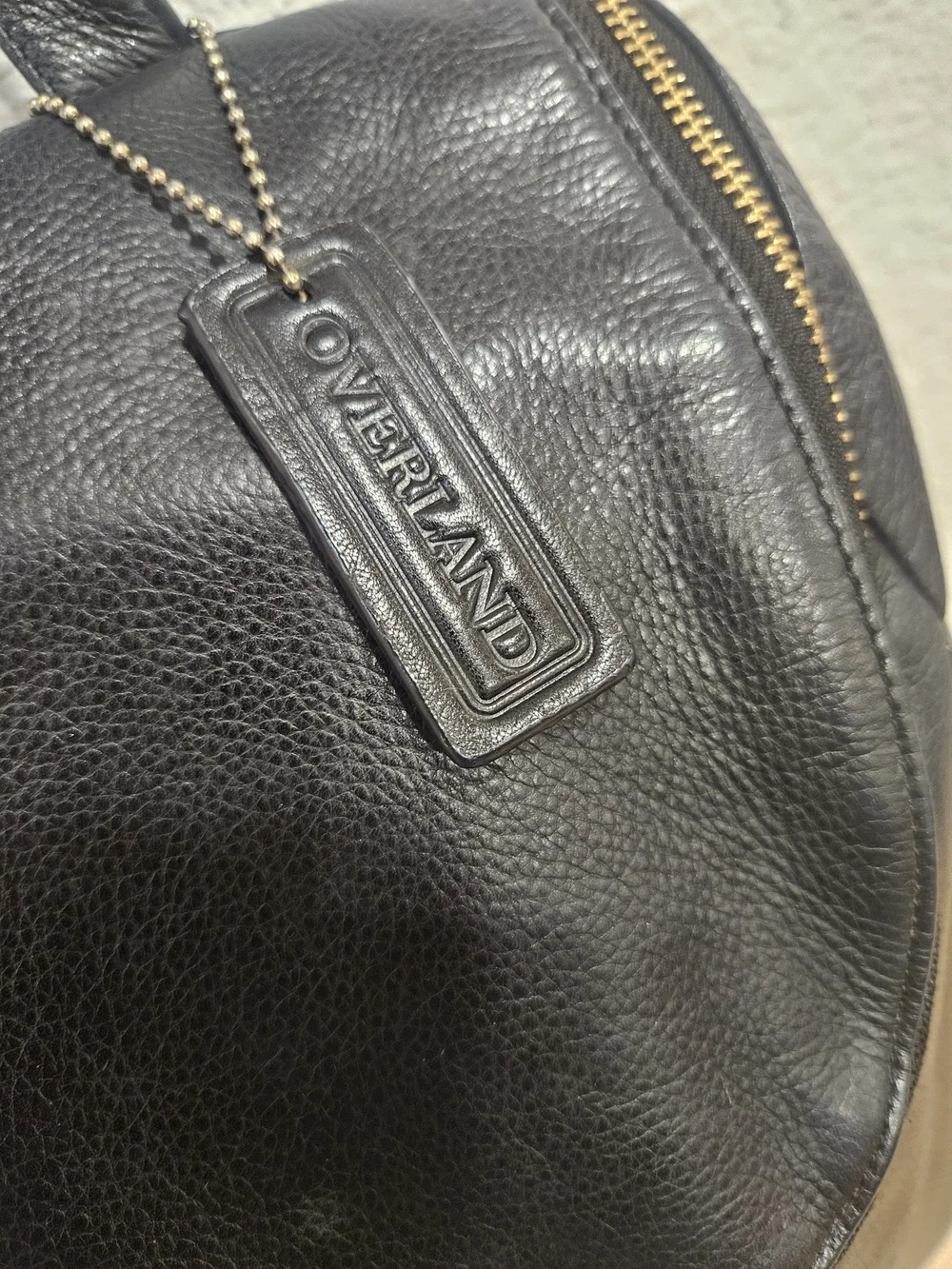 Overland Florence Small Leather Backpack Purse – Black Argentine Cowhide